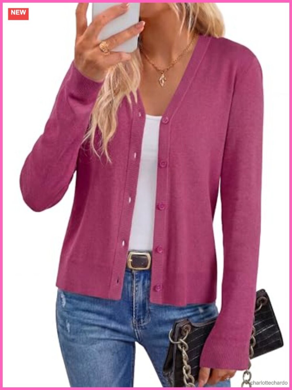 Wool Blend Cardigan Sweater Women Business Casual V-Neck Long Sleeve Lightweight